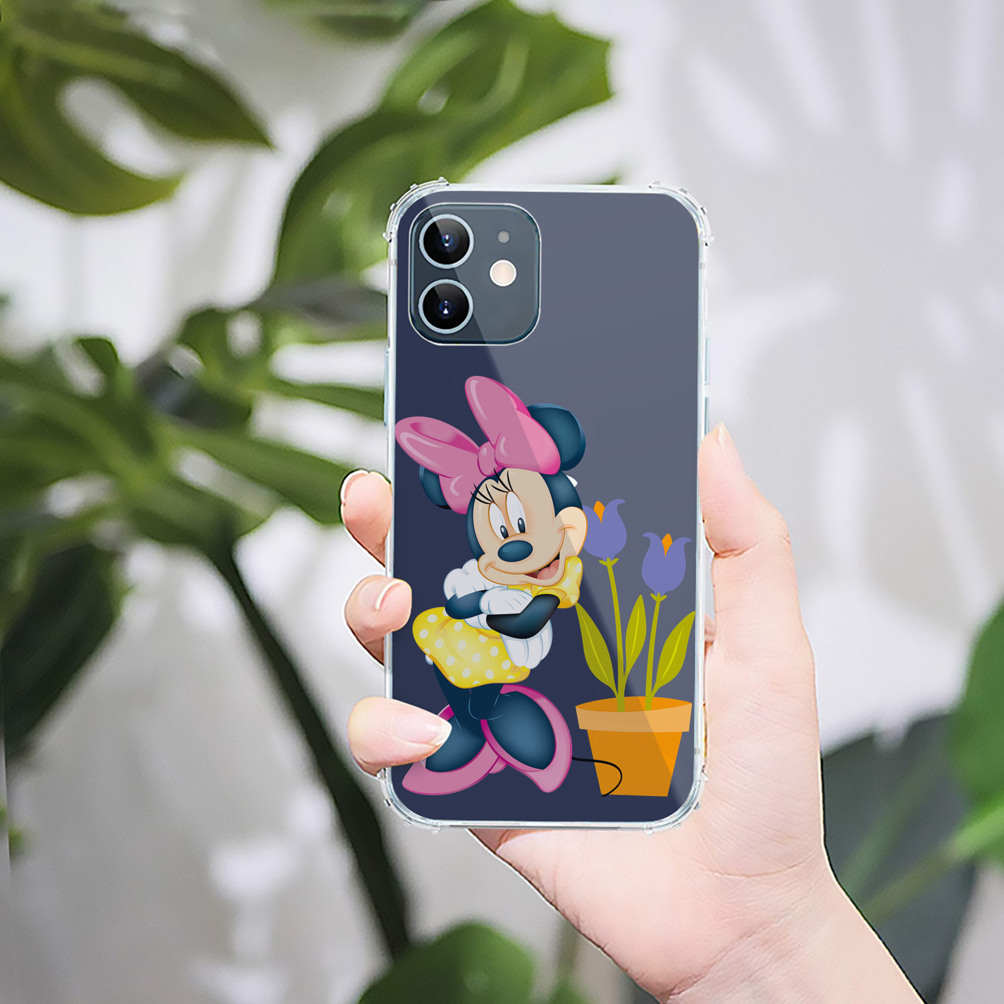 （画像用） ミッキーマウス Mickey Mouse 【iPhone 12シリーズ対応】透明スマホケース（クリアソフトケース）